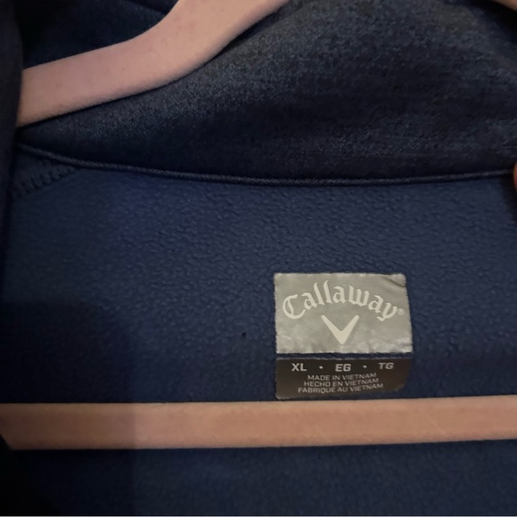 Callaway Mens 1/4 Zip Thermal Performance Pullover Peacoat Heather Size Xl - Picture 4 of 10